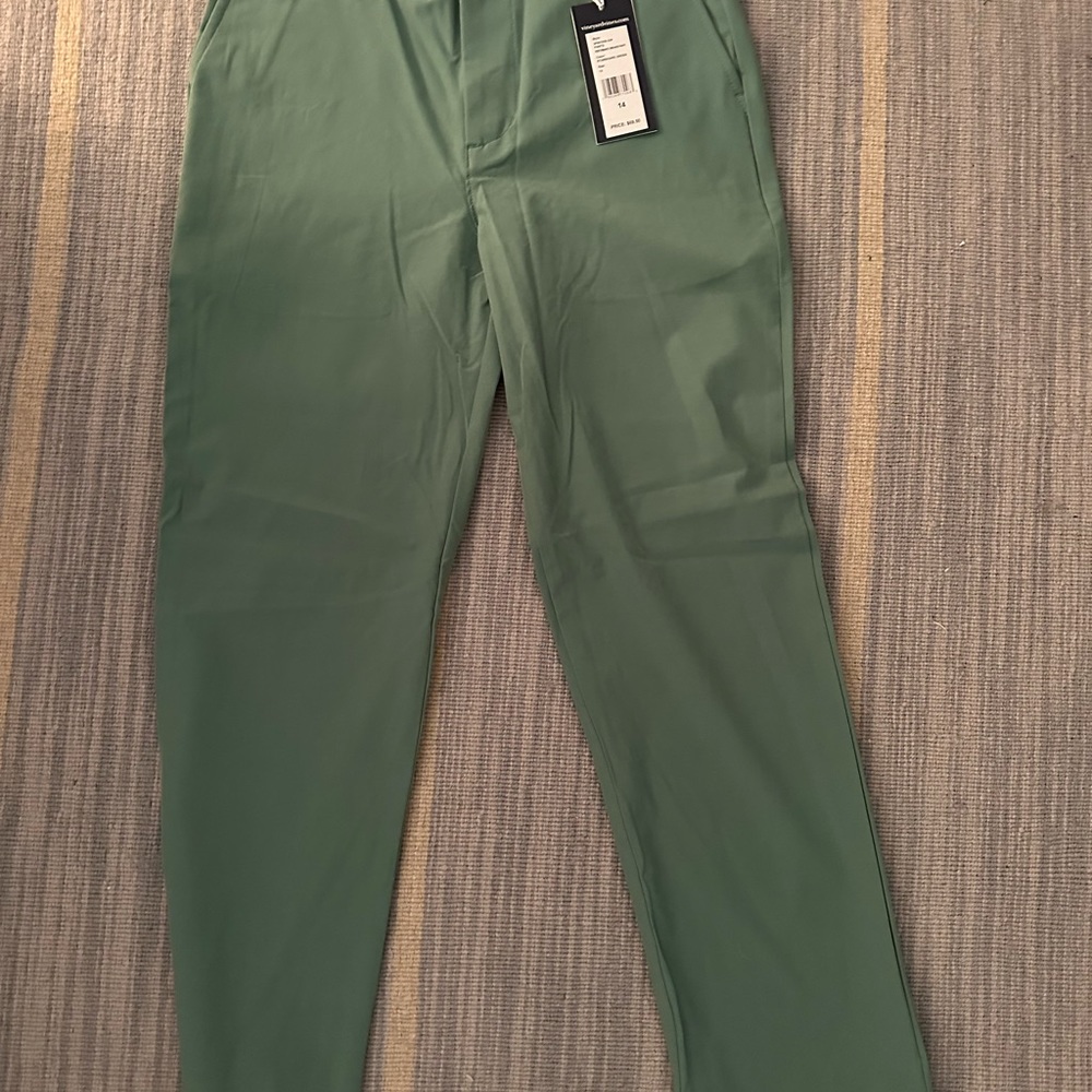 NWT vineyard vines breaker pant performance material boys 14